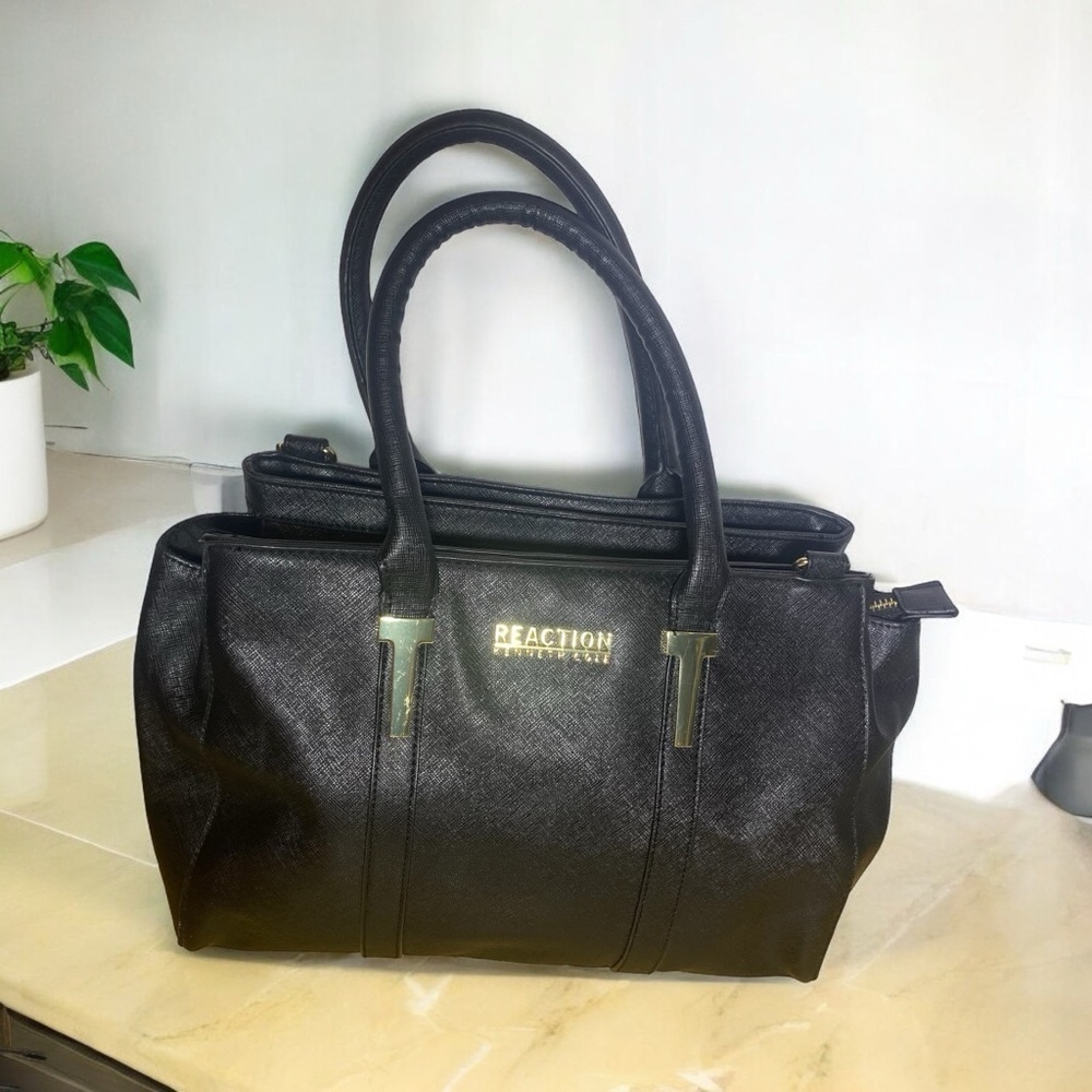 Reaction by Kenneth Cole Top Handle Black Satchel